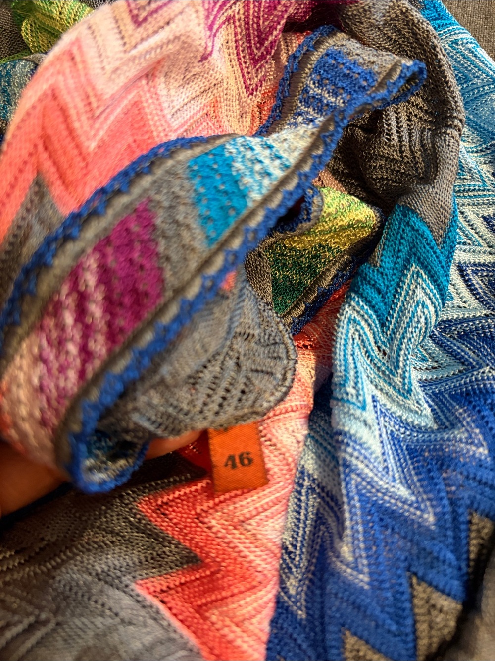 Missoni Multicolor Chevron Knit Tunic in Gray Base - Picture 6 of 6